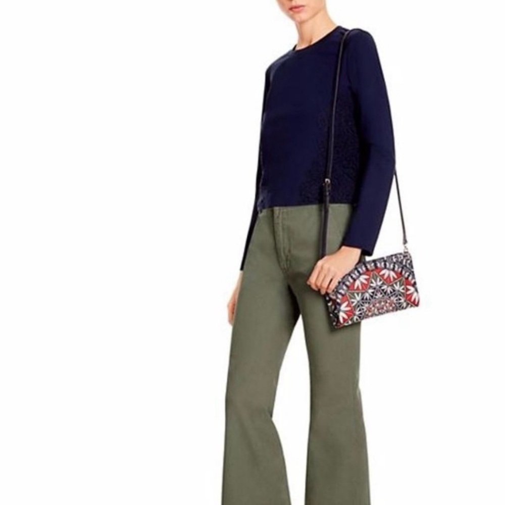 Tory Burch Kerrington Wallet Clutch Crossbody Tory Navy/Pottery NWOT - Picture 14 of 14